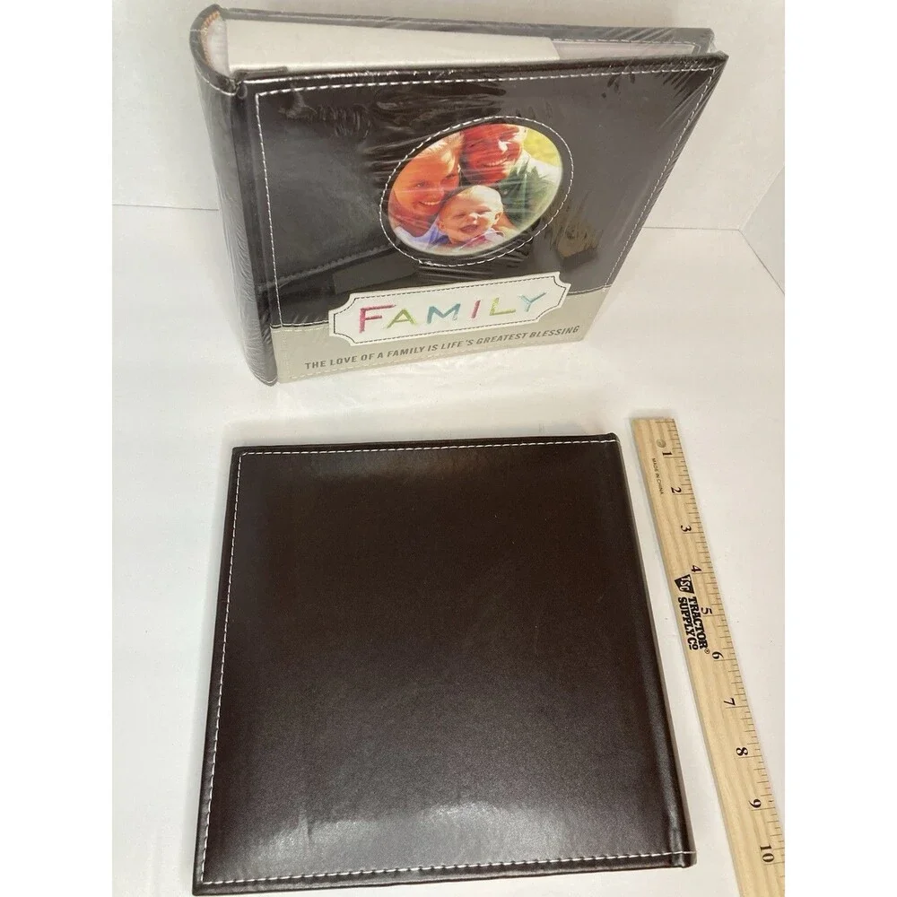 Family Photo Album 2-Up With Memo Space Pocket For Cover Photo Lot Of 2 Albums